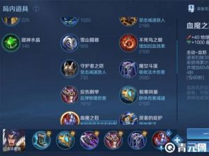 王者荣耀2024项羽六神装出装顺序推荐及具体介绍