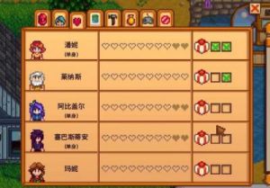 星露谷物语NPC角色位置图