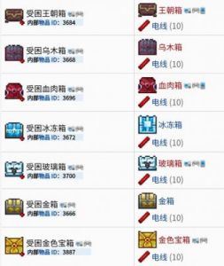 泰拉瑞亚暗影宝箱神秘包裹一览