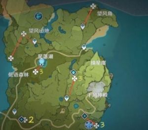 原神中蒲公英的采集位置及分布图