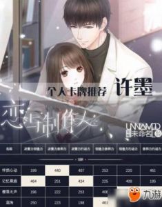 恋与制作人最强SR选择：培养哪张卡牌更好？
