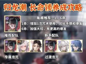 归龙潮中长命锁的培养技巧副长命锁培养攻略详解