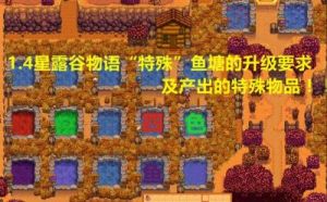 星露谷物语1.4版特殊鱼塘升级教程与产出物品一览
