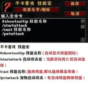 《魔兽世界：巫妖王之怒》生存猎人宏命令大全
