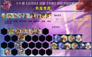 云顶之弈新版本阵容推荐
