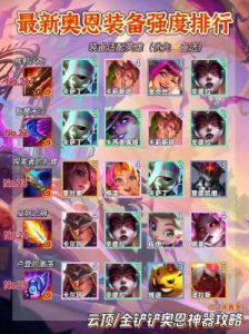 2024年11月金铲铲S13赛季奥恩神器推荐及搭配攻略