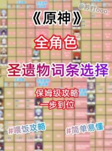 原神安柏圣遗物搭配推荐及词条